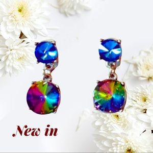 NWOT J CREW WATERMELON EARRINGS (FIRM)